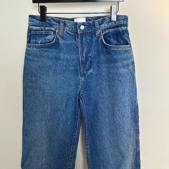 REFORMATION Val 90s Mid Rise Straight Jeans in Wash Pelican Size US 27 - Picture 5 of 13